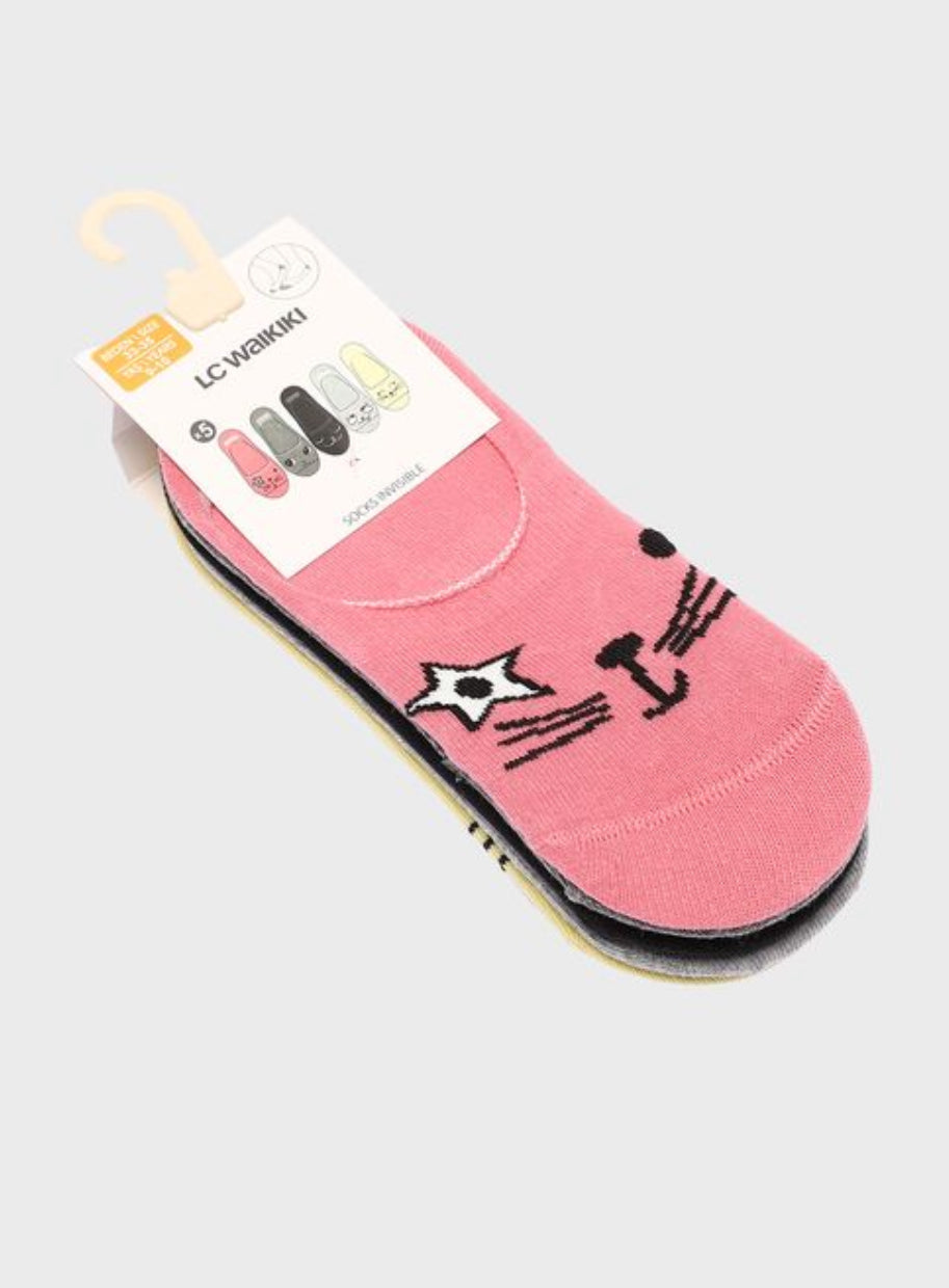 LC Waikiki 5-Pack Girl's Invisible Socks