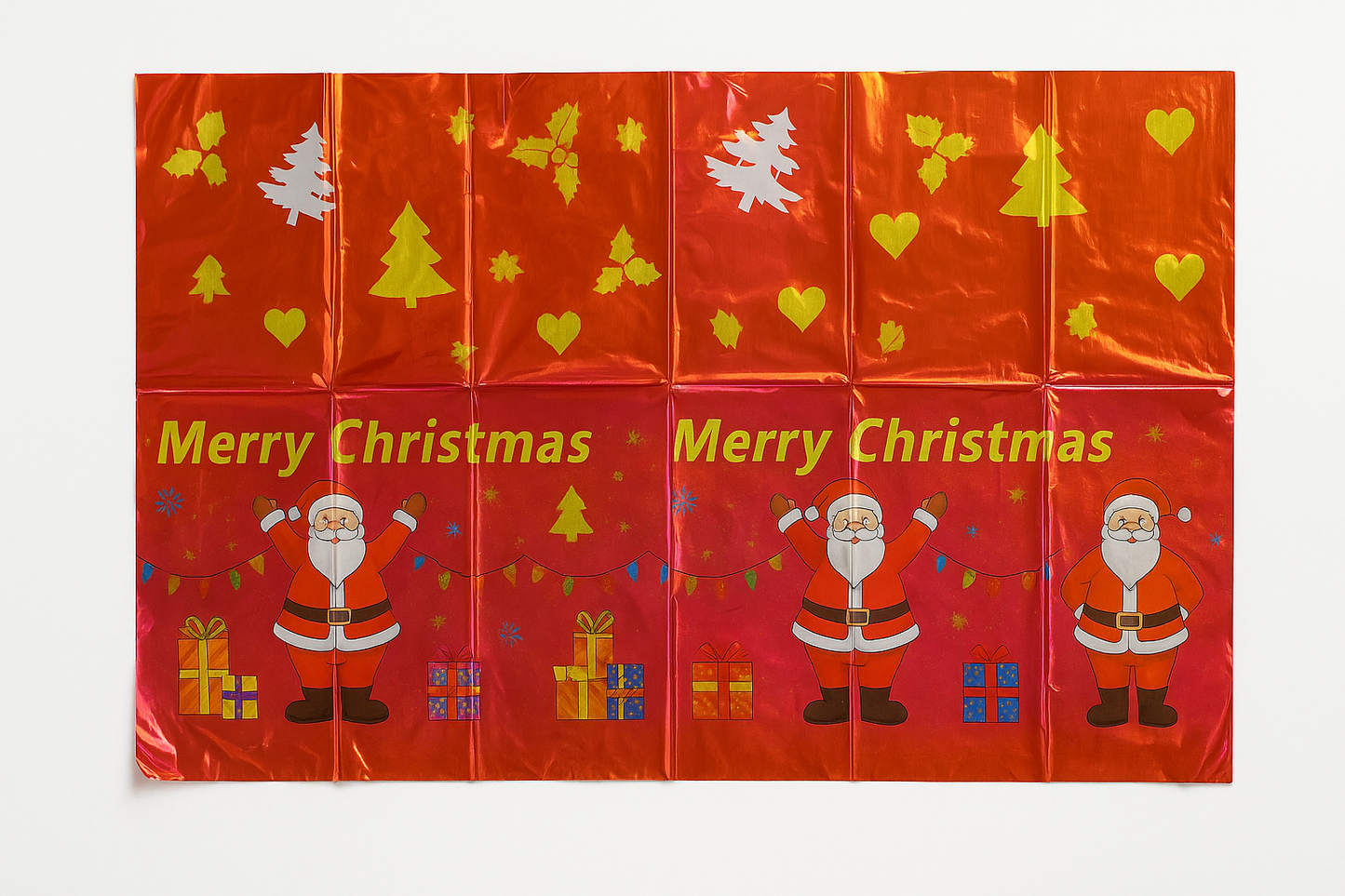 Tablecloth Waterproof For Christmas Party Backdrop Decorations Ornaments Disposable Aluminum Foil Table rectangle cover 1.37m*1.83m