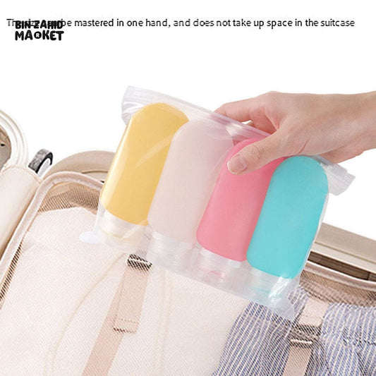 New 60ML Silicone Travel Bottles Travel Packaging Set Airplane Bottle Refillable Travel Bottle Shampoo Bottles Kit