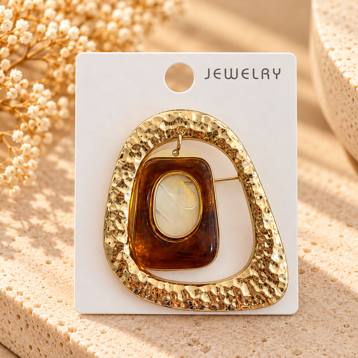 Elegant Statement Brooches & Pins – Gold-Tone Designs with Artistic Details