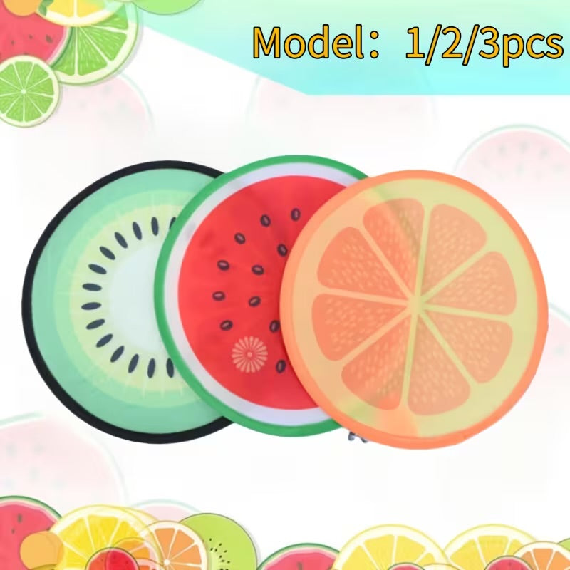 Foldable Summer Hand Fan – Colorful Fruit & Tropical Designs