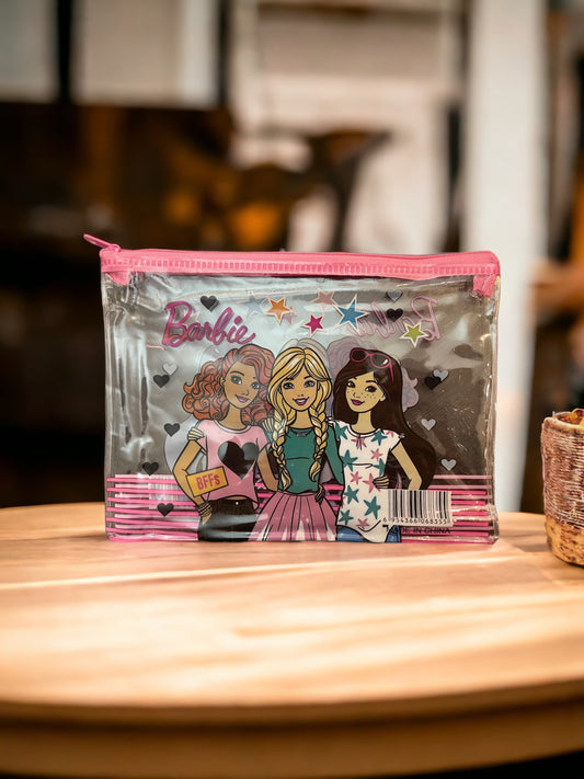 Barbie, Unicorn Transparent Pencil Pouch or Makeup Purse