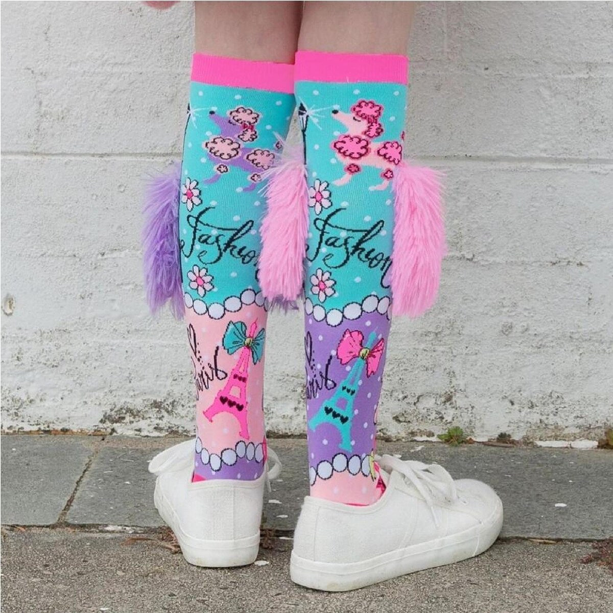 Crazy socks for kids Cute girl socks girls wacky Funky Stretch Mid to High Novelty Socks