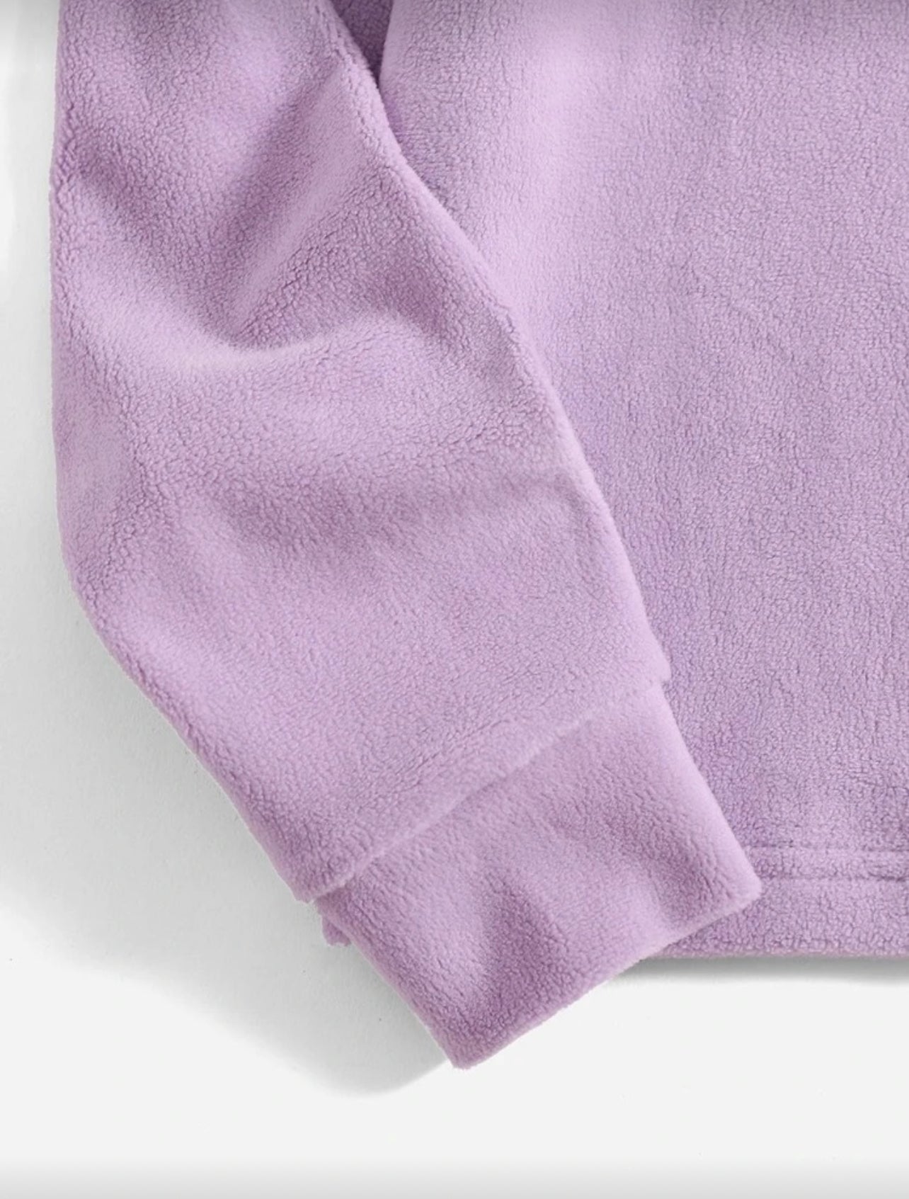 SHEIN Girls Solid Flannel Lounge Top - 5Y