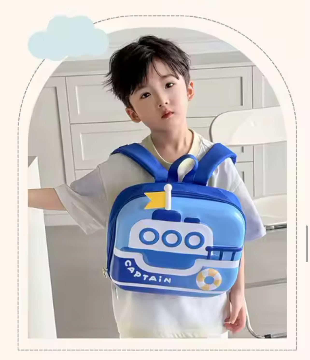 Cartoon Egg Shell Kids Backpack Kindergarten School Bag for Boys and Girls Cute Toddler School Backpacks Trendy Children Bag