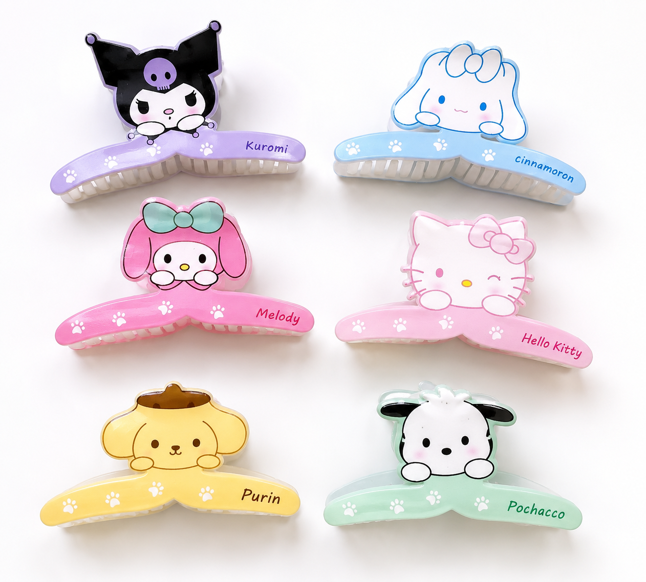 Cute Sanrio Hair Claw Clips – Cartoon Character Hair Accessories