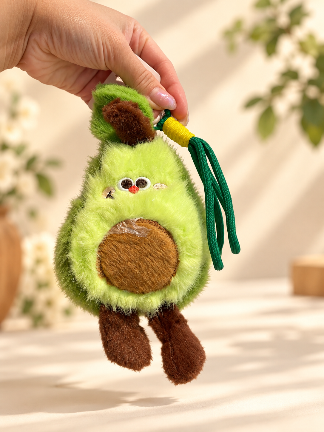 Cute Plush Fruit & Food Keychain – Adorable Bag Charm
