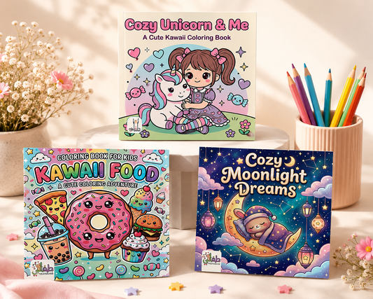 Cozy Kawaii Coloring Book