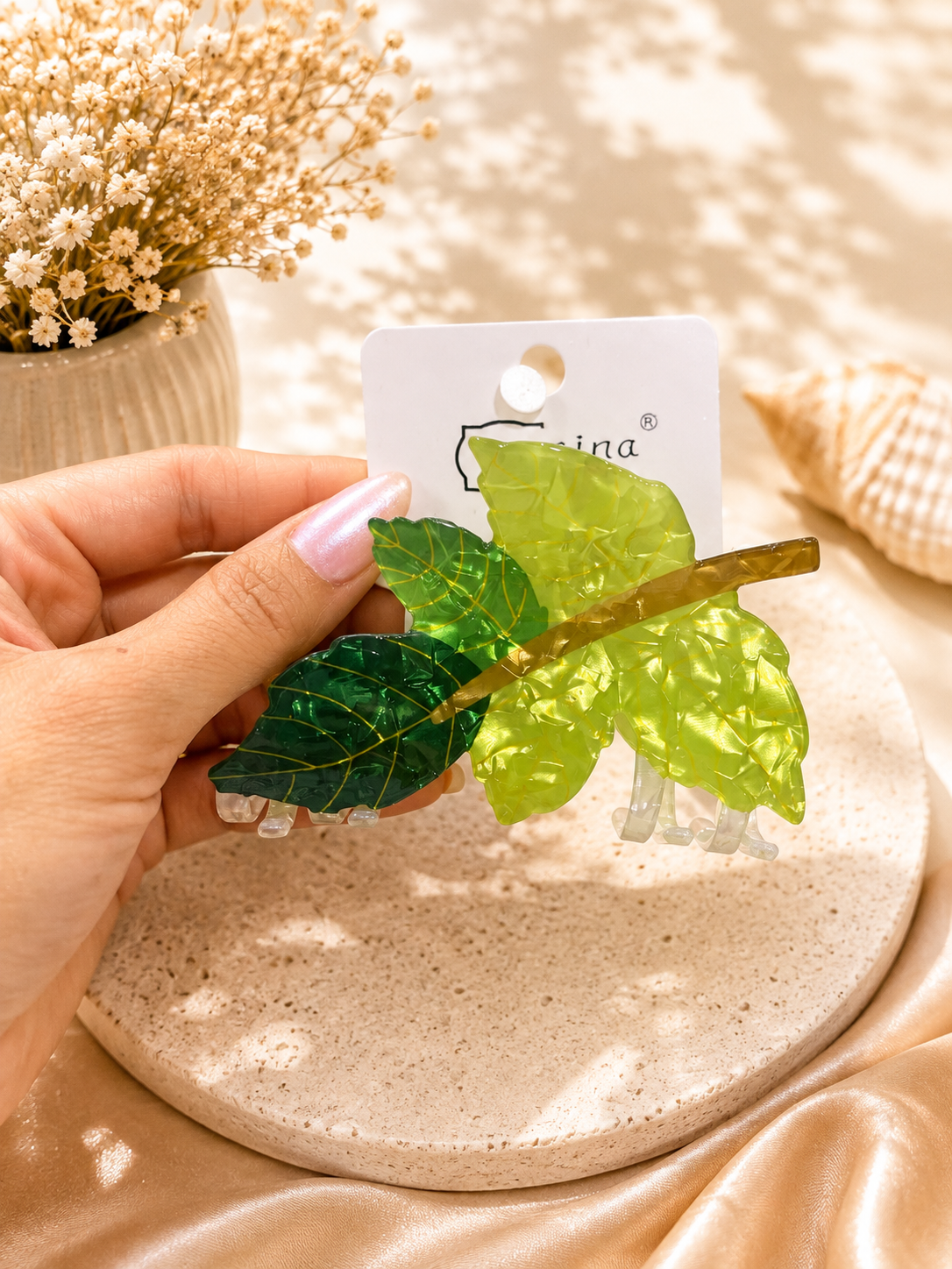 🍂 Autumn Leaf Hair Claw Clip