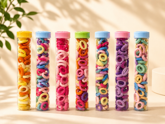 Colorful Hair Elastics Set – Assorted Colors