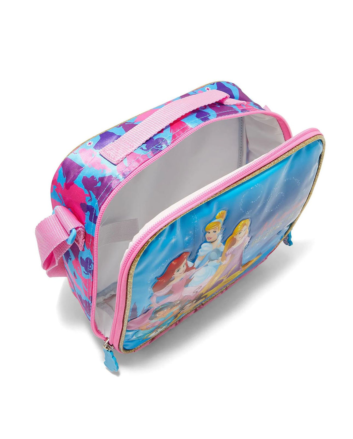 Disney Princess Rolling Backpack for Girls – Pink & Blue