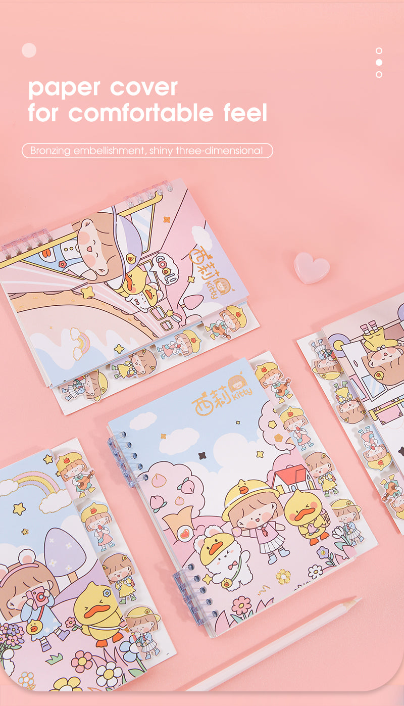 Beifa Brand NJF0009 64 Pages A5 Loose-leaf Book Writing Pads Notebooks for Students