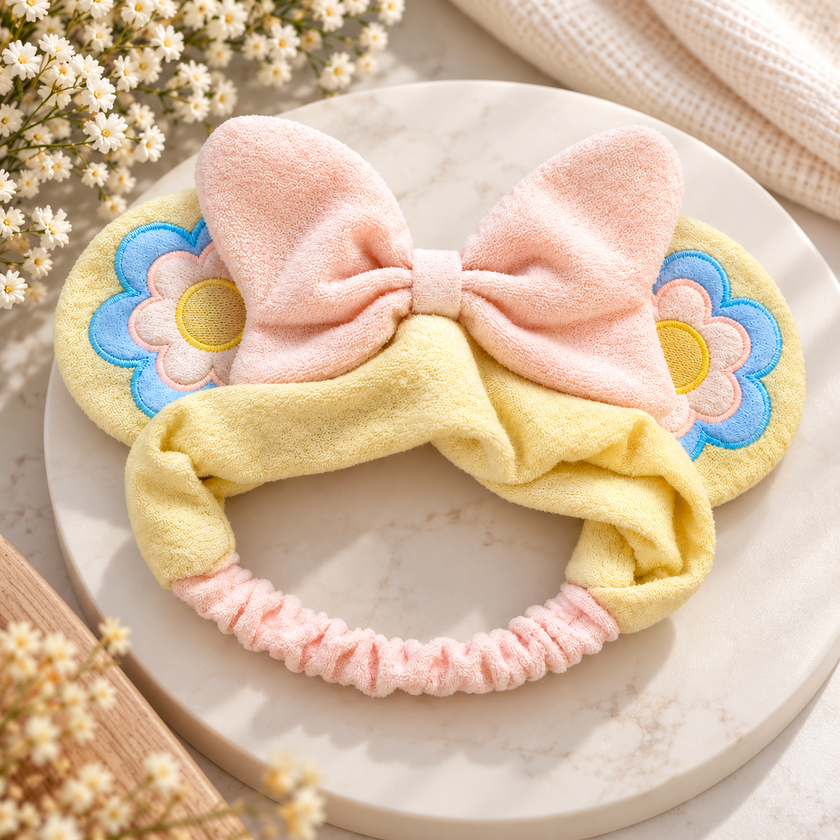 Make your beauty routine cuter with this adorable Floral Bow Spa Headband! 🎀