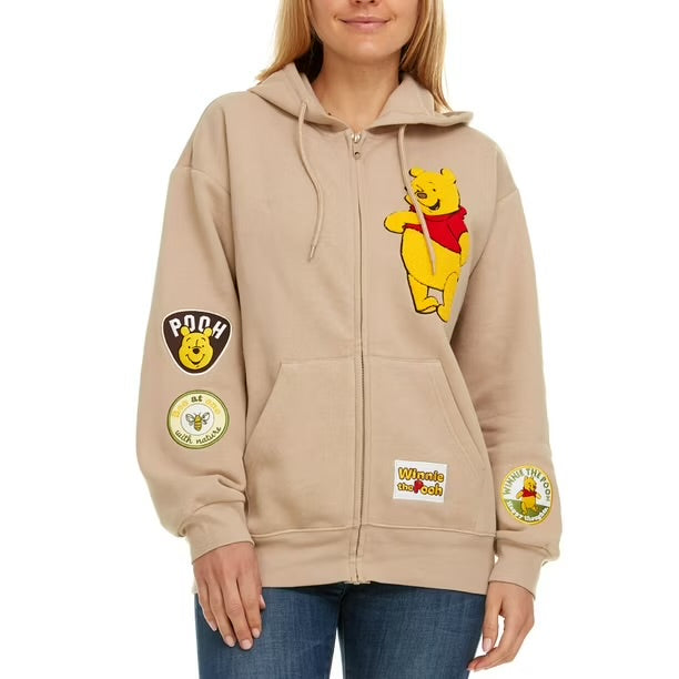Original Disney Winnie the Pooh Zip-Up Hoodie – Sand