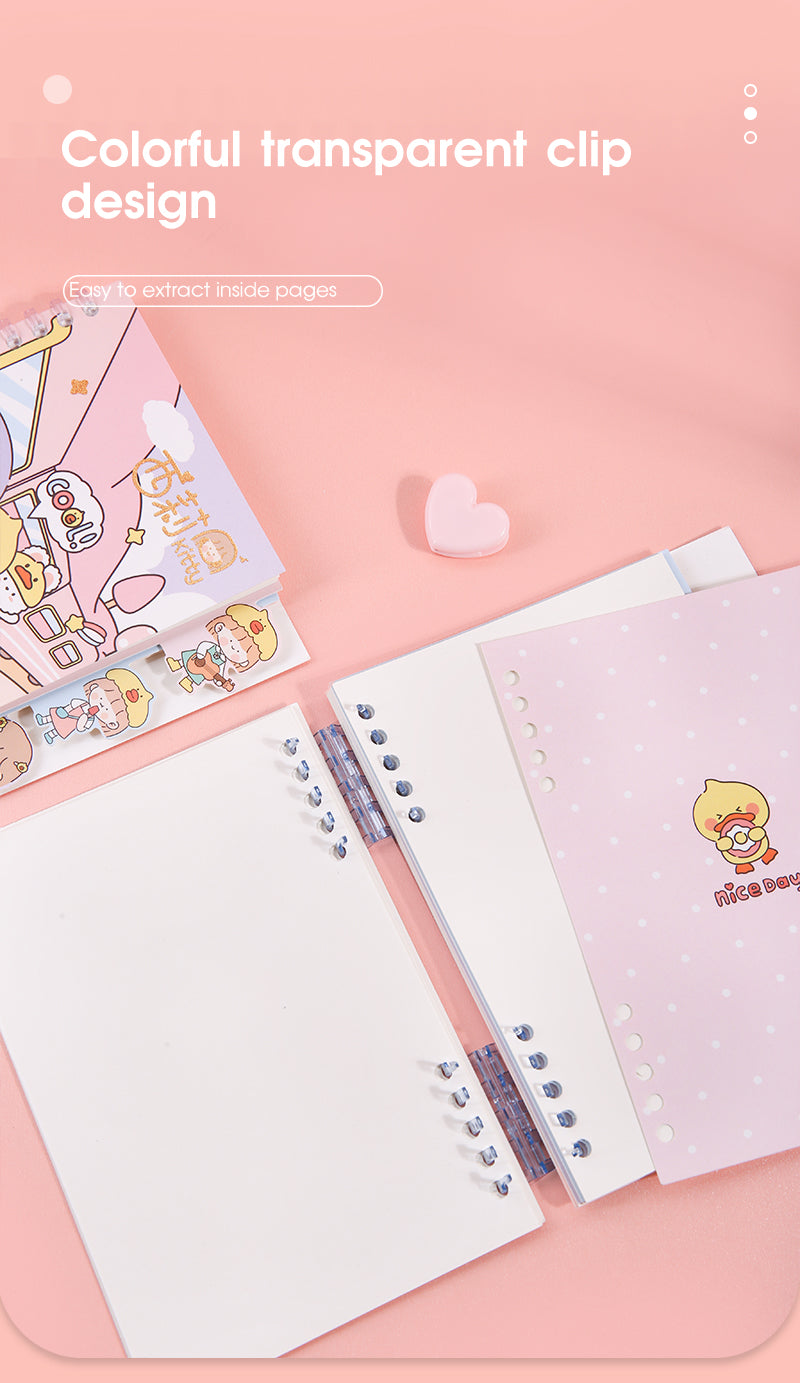 Beifa Brand NJF0009 64 Pages A5 Loose-leaf Book Writing Pads Notebooks for Students