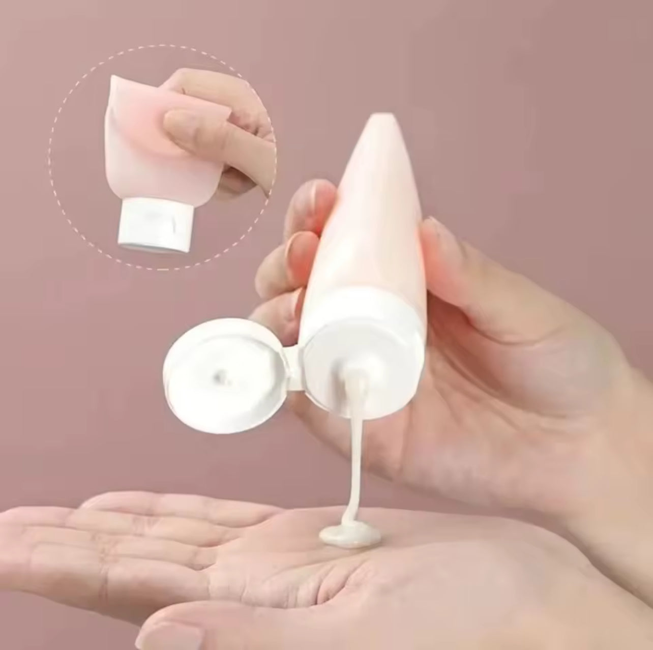 New 60ML Silicone Travel Bottles Travel Packaging Set Airplane Bottle Refillable Travel Bottle Shampoo Bottles Kit