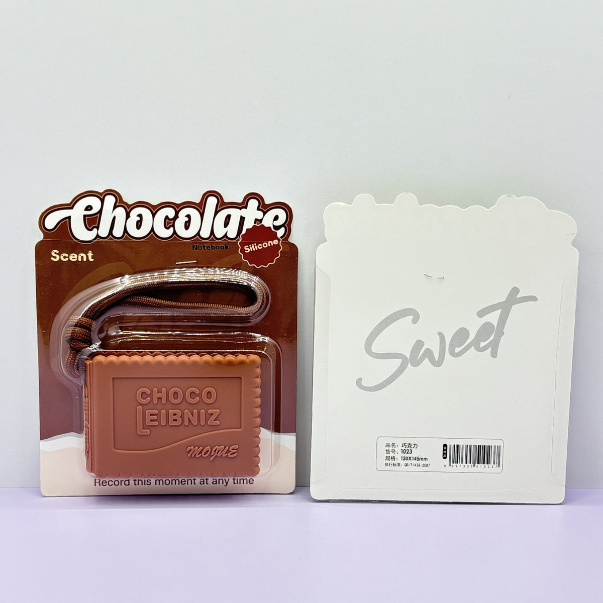 Scented Silicone Biscuit Notebook Keychain