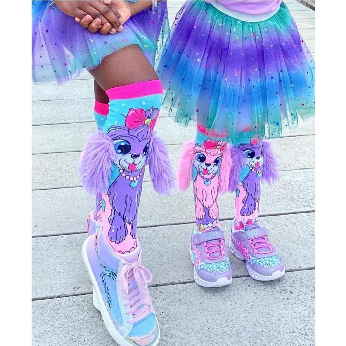 Crazy socks for kids Cute girl socks girls wacky Funky Stretch Mid to High Novelty Socks