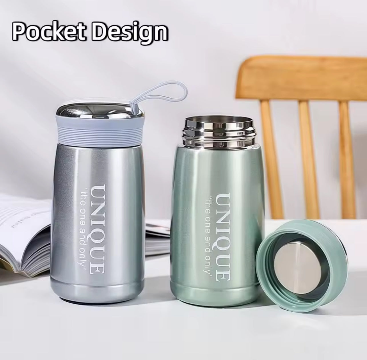Portable Leak-proof Mini Thermos Cup 257ml Small Capacity Vacuum Cup Stainless Steel Durable Water Bottle Travel Outdoor