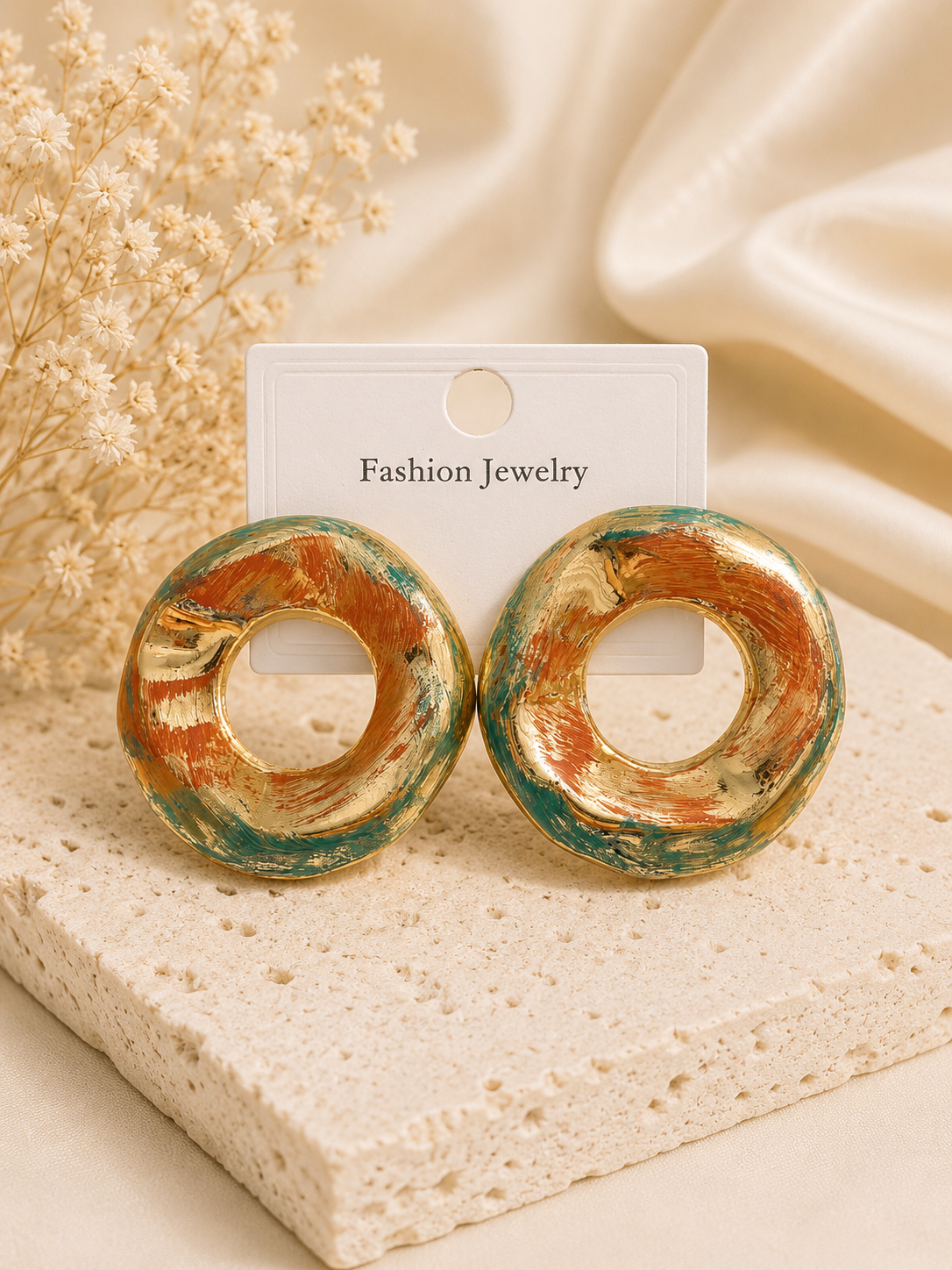 Ocean Glow Statement Earrings