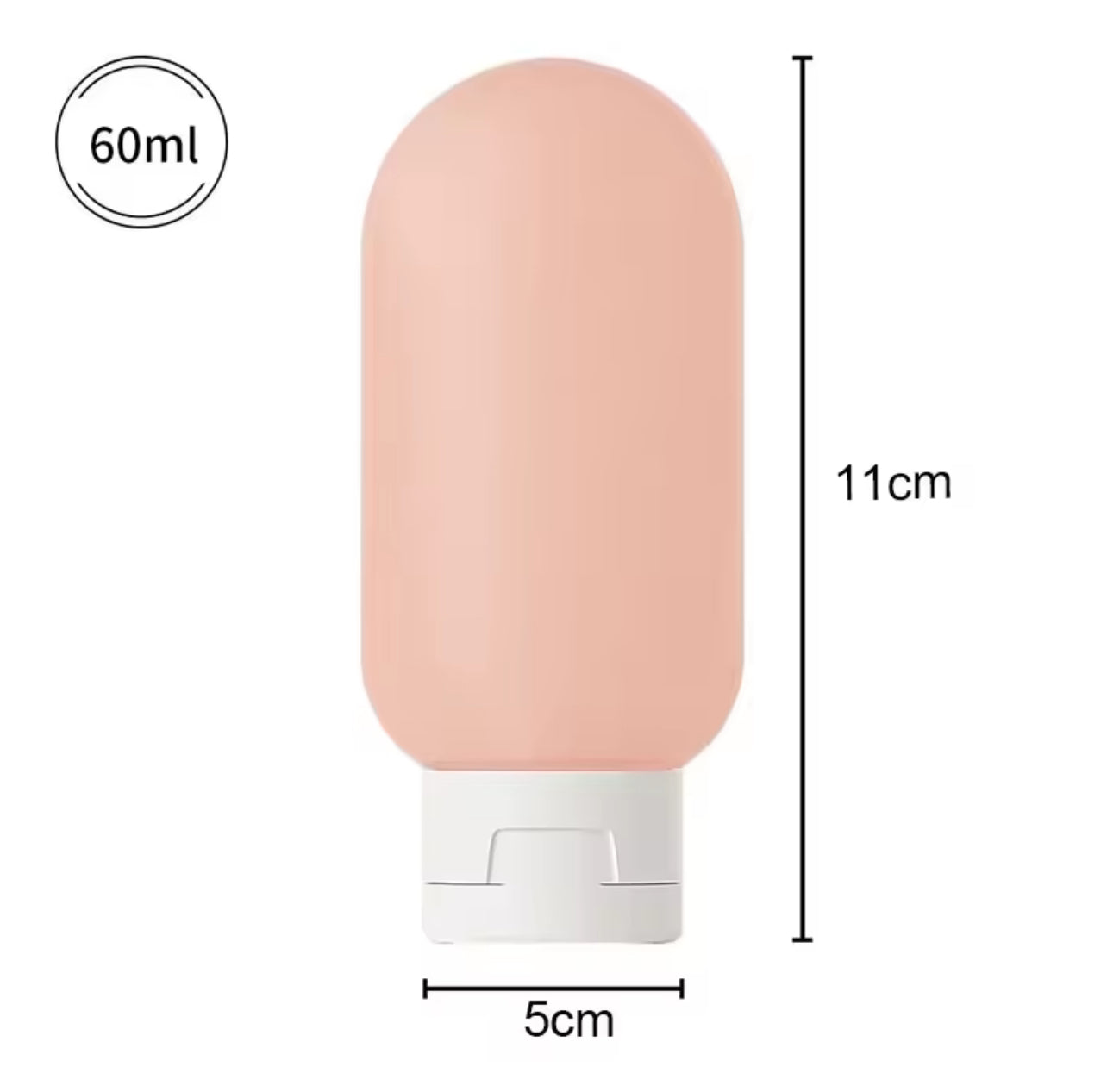 New 60ML Silicone Travel Bottles Travel Packaging Set Airplane Bottle Refillable Travel Bottle Shampoo Bottles Kit