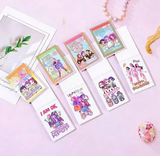 12Pcs Cute K-Pop Mini Notebook – Mini Pocket Notebook, Random Design
