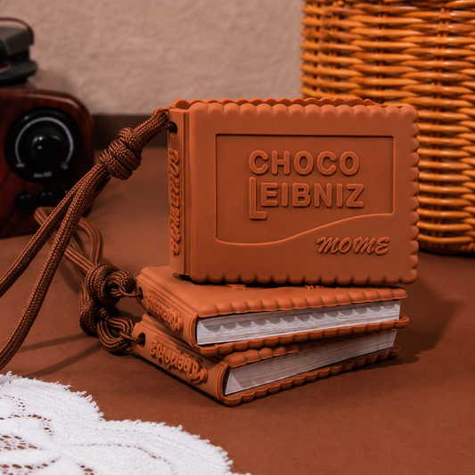 Scented Silicone Biscuit Notebook Keychain
