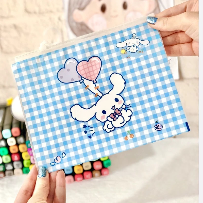 1pc Cartoon Zipper Bag, and Moisture-Proof Office Stationery Pouch, Pen Case