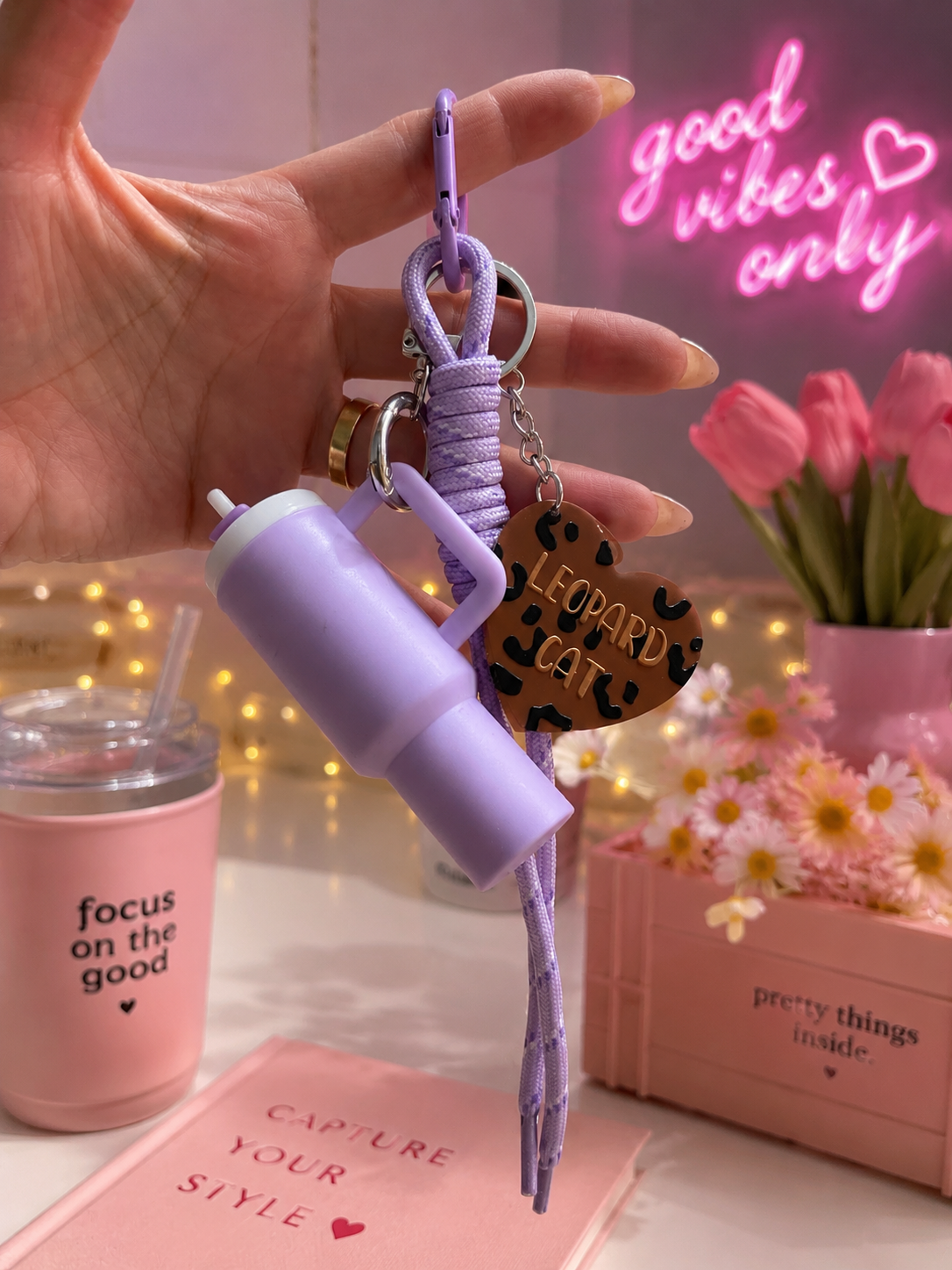 Stanley Lover Tumbler Keychain Charm