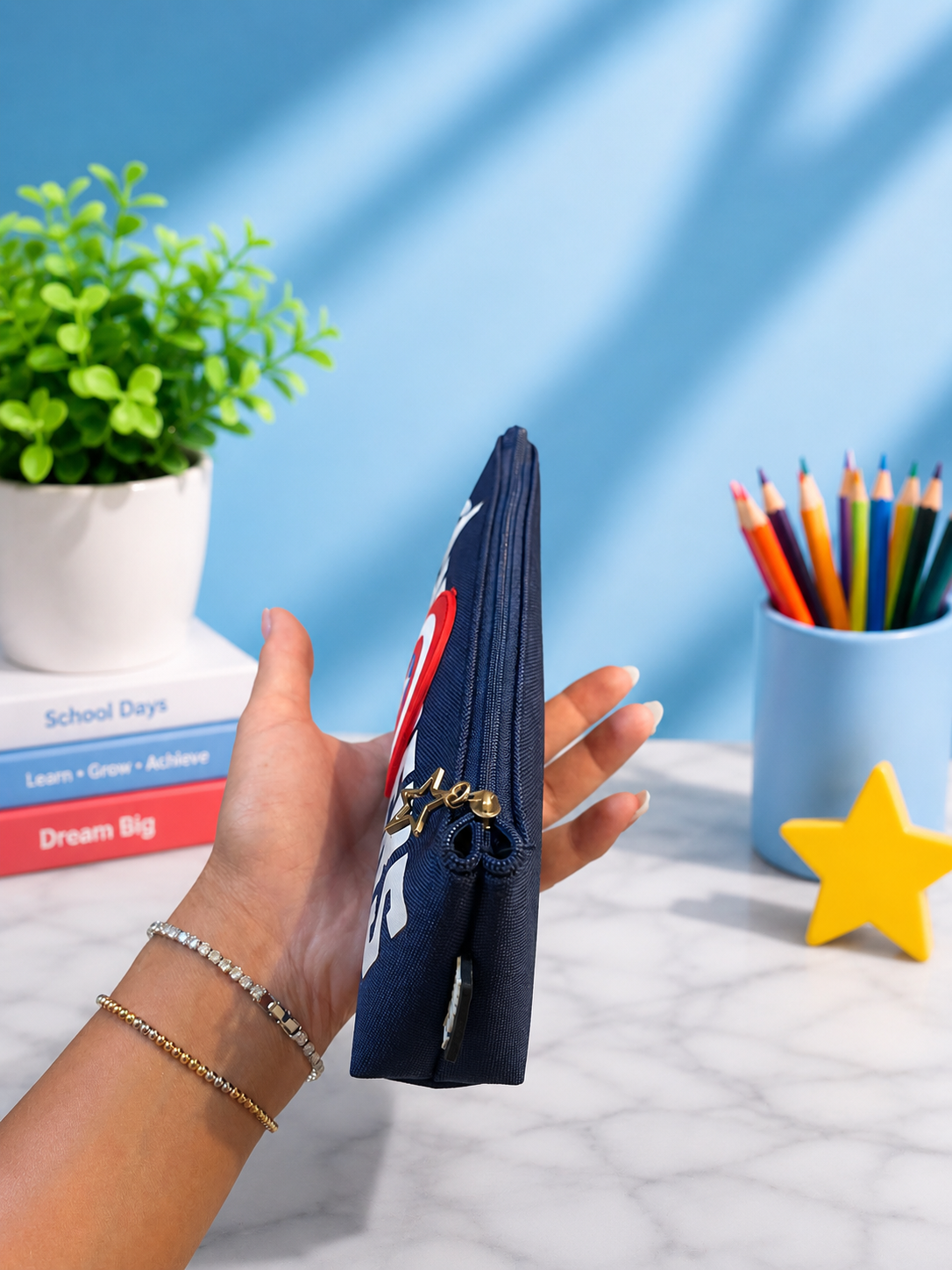 Marvel Avengers Captain America Pencil Case – Navy Blue