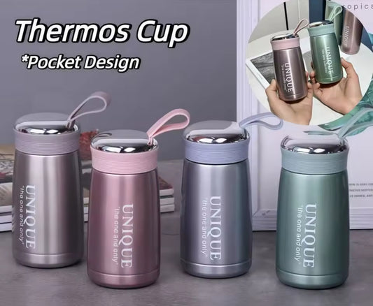 Portable Leak-proof Mini Thermos Cup 257ml Small Capacity Vacuum Cup Stainless Steel Durable Water Bottle Travel Outdoor