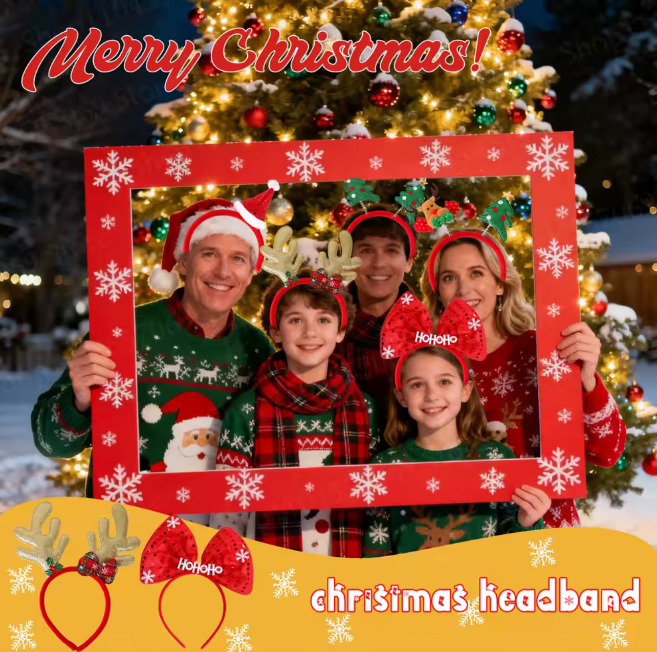 Christmas Bow Headband