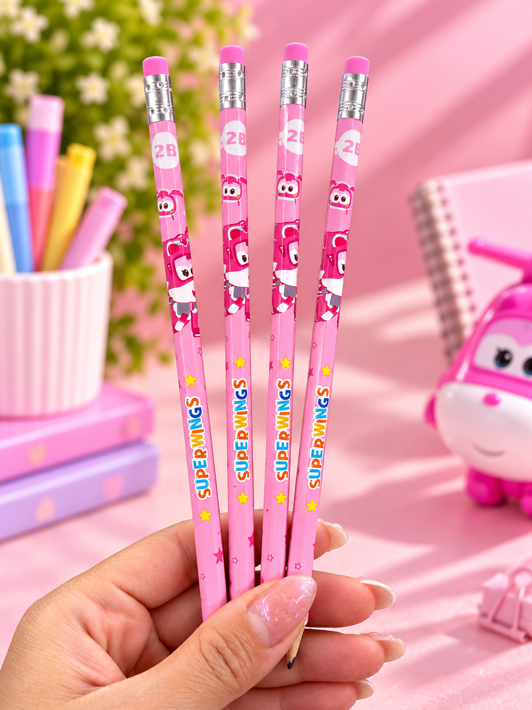 Deli Super Wings Dizzy 2B Graphite Pencils – Pack of 12