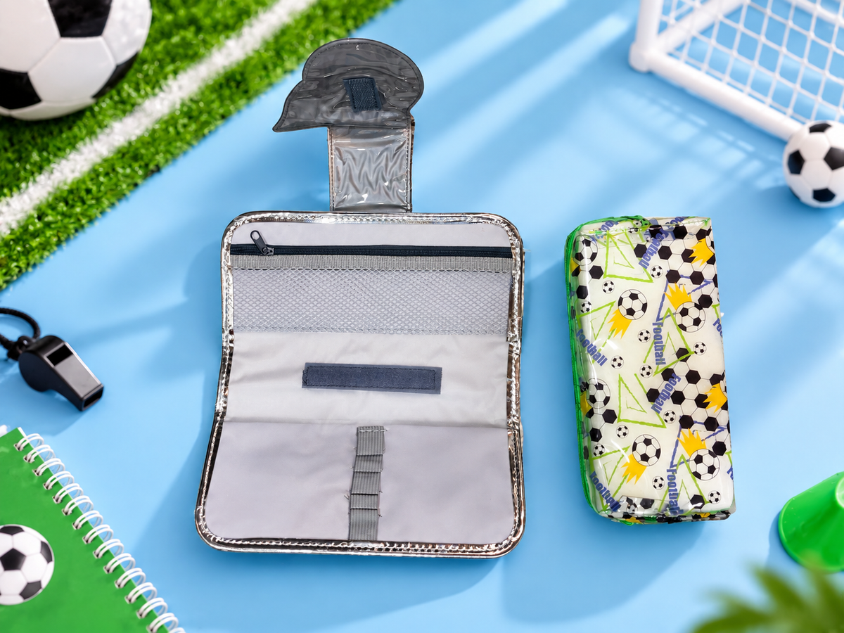 Kids’ Glitter Pencil Case – Mermaid, Butterfly & Football Designs