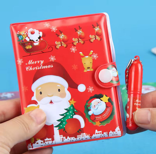 Christmas Notebook with Ballpoint Pen Set Student Gift