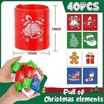 🎄 Christmas Magic Spring Toys (Slinkies) – Packet of 12