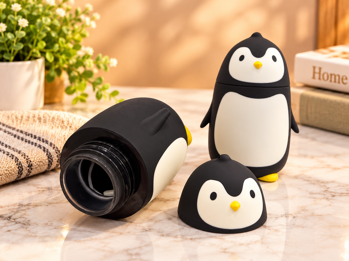 Cute Penguin Water Bottle – Adorable Penguin Design