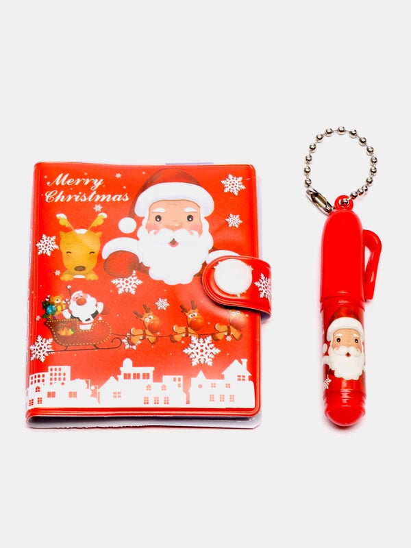 Christmas Notebook with Ballpoint Pen Set Student Gift