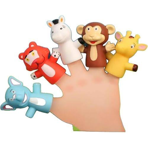 5-Piece Animal Finger Puppet Set – Colorful Cute Characters
