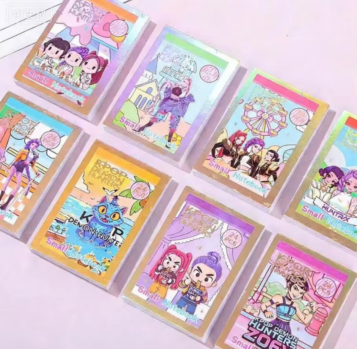 12Pcs Cute K-Pop Mini Notebook – Mini Pocket Notebook, Random Design