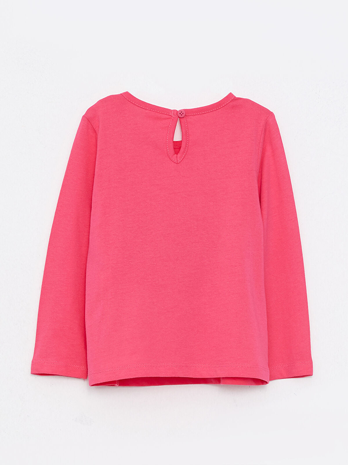 Last Piece! LCW ECO Crew Neck Long Sleeve Printed Cotton Baby Girl T-shirt - 12m