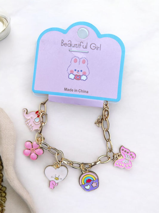 1pc Children & Teenagers' Cute Cartoon Shaped Alloy Pendant Bracelet