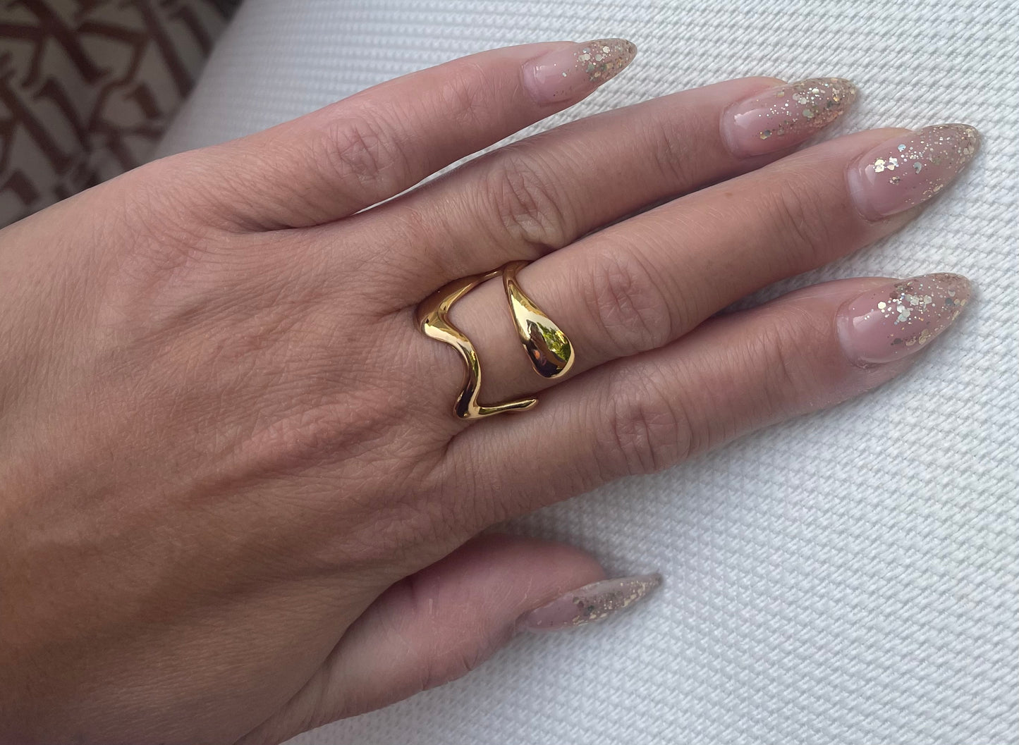 Trendy Gold Color Stainless Steel Ring for Women Bohemian Shell Starfish Conch Flower Butterfly Heart Ring Party Jewelry Gift
