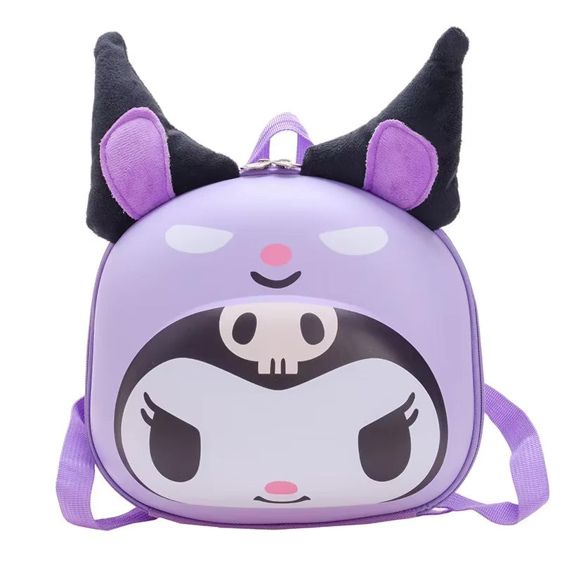 Kuromi Mini Backpack Cute Cartoon Anime Design Schoolbag Adjustable Straps Storage Travel Daily Use Casual Backpack