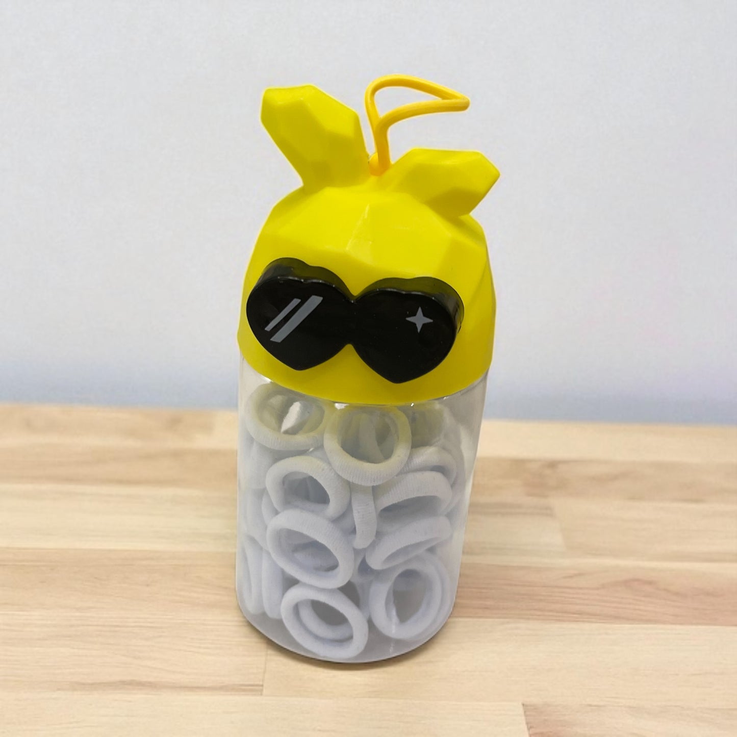 Back to school Cartoon Canned white elastic Band Hair Tie for Kids Strong Pull Continuous Thickened Little Girl's Braid Accessories Sweet