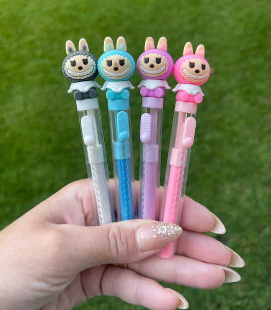 Cute Cartoon Labubu, Stitch Push & Pull Eraser