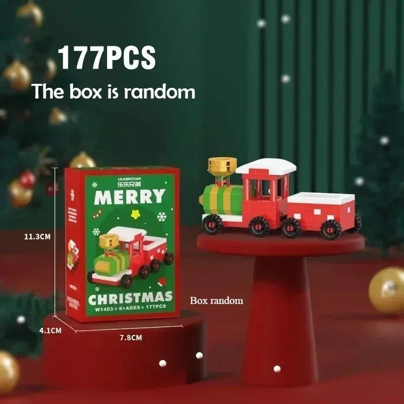 Christmas Particle Building Block Construction Set Micro Diamond Bricks Toy for Children