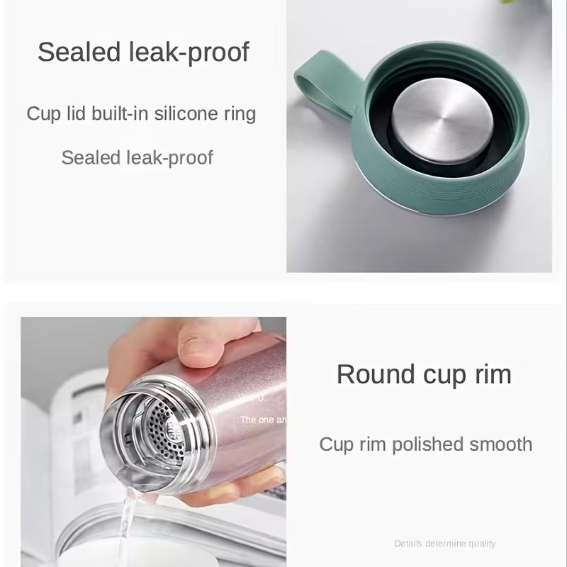 Portable Leak-proof Mini Thermos Cup 257ml Small Capacity Vacuum Cup Stainless Steel Durable Water Bottle Travel Outdoor