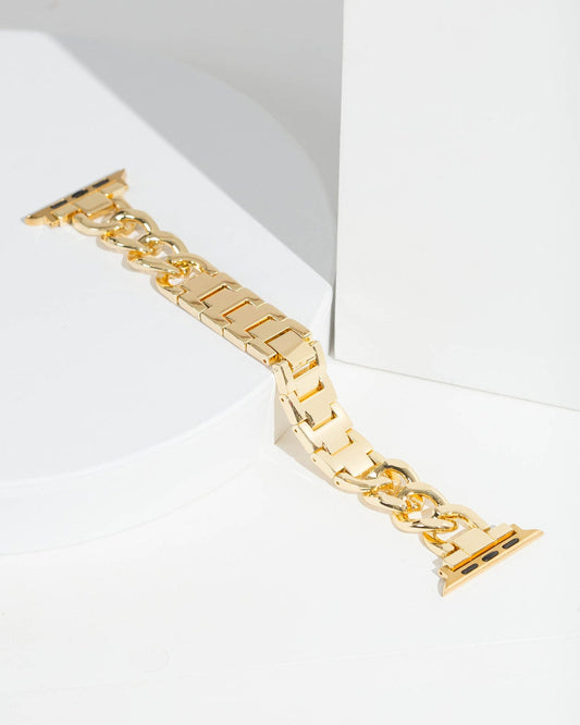 Gold Chain Link Apple Watch Band