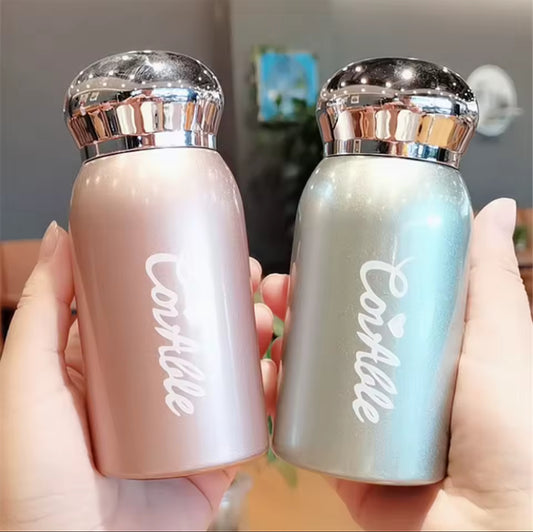 180ml Stainless Steel Vacuum Flask Small Thermos for Coffee Mug Water Bottle Girls Kawaii Tumbler Portable Tea Bottles Pocket